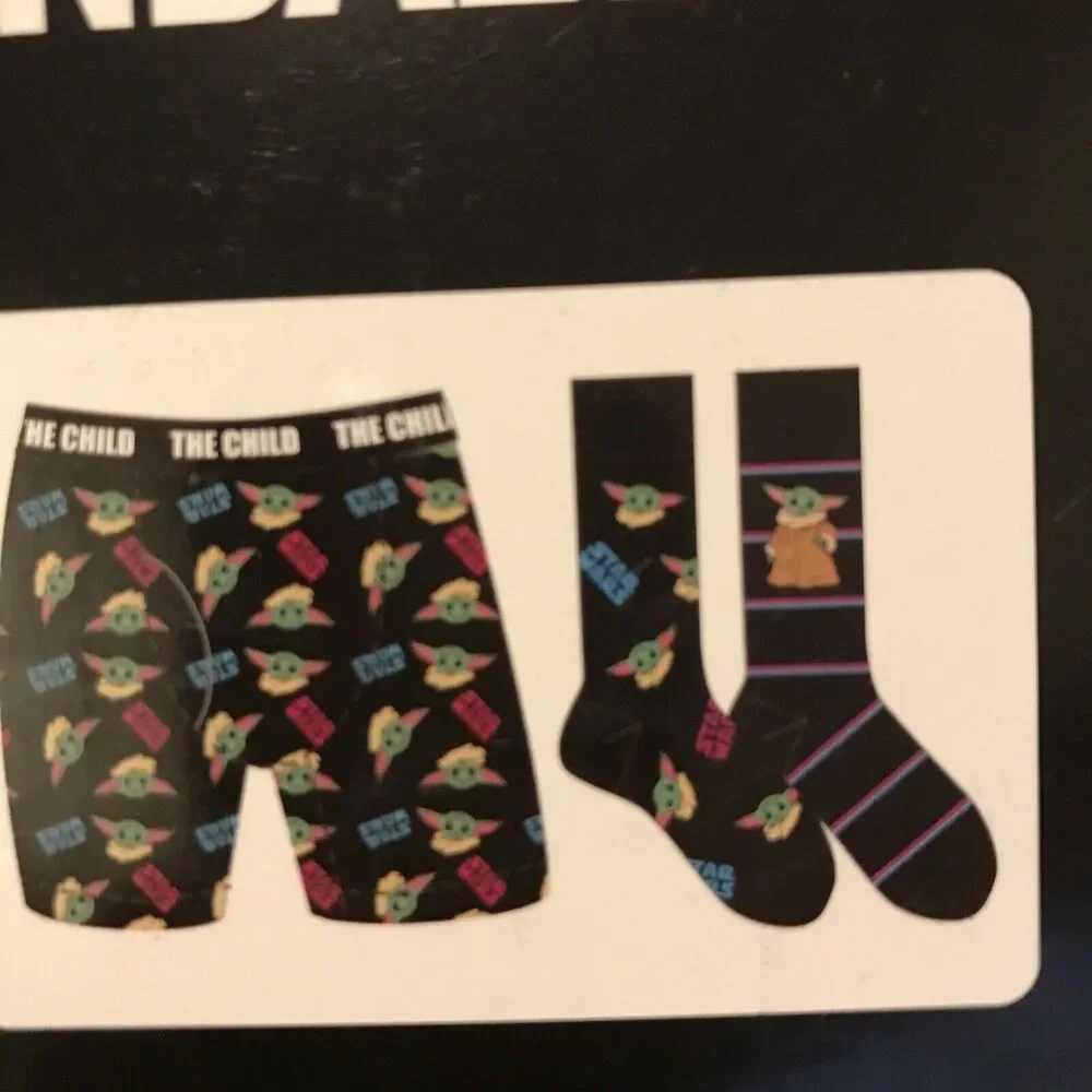 Star Wars The Mandalorian Underwear & Sock Set-Boxer Briefs & 2 Crew Sock